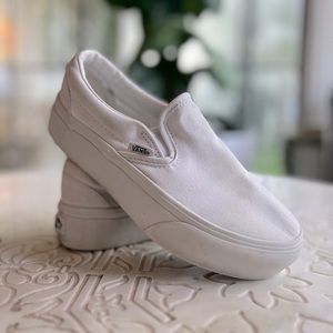 Vans Wedge Sneaker White